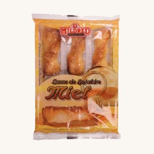 Honey puff pastry twists (lazos de hojaldre miel), 6 units