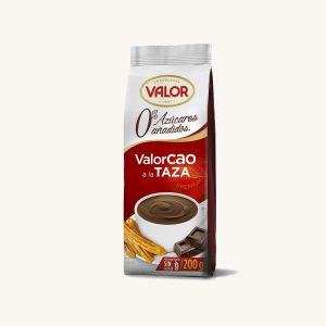 Sugar-free Valorcao, hot chocolate "a la taza" in powder, bag