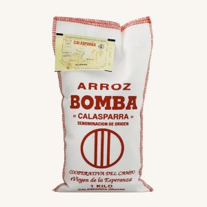 Bomba rice (arroz), DO Calasparra, from Murcia, bag