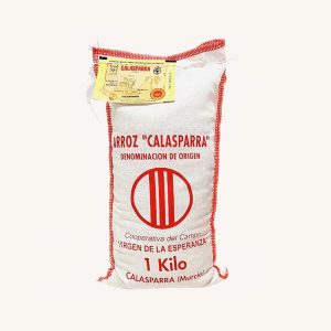 Calasparra round rice (arroz), DO Calasparra, ideal for paella, from Murcia, bag