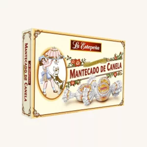 La Estepeña Mantecado de Canela (cinnamon), Selecto, from Seville, medium box