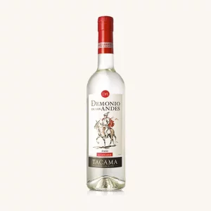 Demonio de los Andes Pisco Acholado, from Peru, bottle