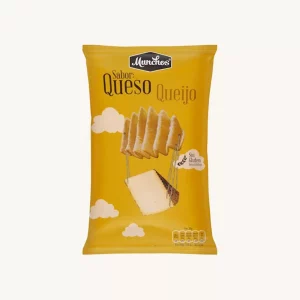 Cheese flavored wavy potato chips (patatas sabor queso curado), bag