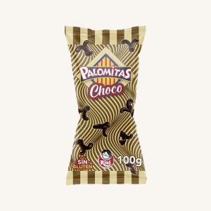 Risi Palomitas Choco, popcorn baked and covered in chocolate, from Madrid, bag