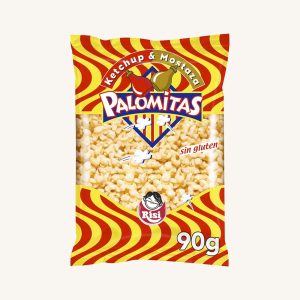 Risi Palomitas with ketchup and mustard flavor, popcorn baked, from Madrid, bag