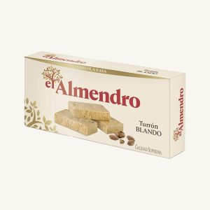 El Almendro Traditional Creamy Soft Almond Nougat (Turrón Blando), box 250g