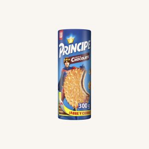 Galletas Príncipe Original, cookies filled with chocolate cream, 300g package