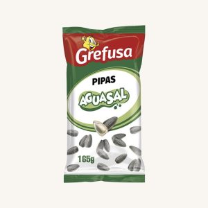Grefusa Pipas Aguasal (roasted sunflower seeds), from Valencia, medium bag