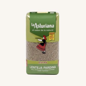 La Asturiana Pardina small brown lentils (Lenteja Pardina), extra, from Leon, bag