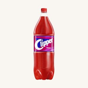 Clipper Strawberry soda (refresco de fresa), from Canary Islands, bottle